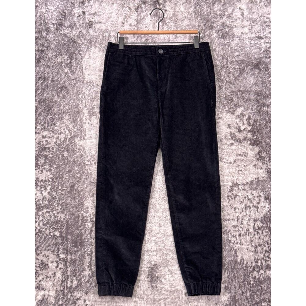 Proper Cloth Pants Medium Mens Black Fine Corduro… - image 1